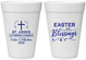 Personalized Easter 16 oz Foam Cups - Easter Blessings Church | 210029