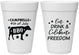 Personalized 4th Of July 16 oz Foam Cups - Eat Drink Freedom | 220000