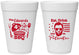 Personalized 4th Of July 16 oz Foam Cups - Eat Drink Patriotic | 220006