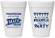 Personalized 4th Of July 16 oz Foam Cups - We The People | 220025