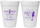 Personalized Awareness 16 oz Foam Cups - Pink Party | 230000