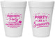 Personalized Awareness 16 oz Foam Cups - Party Like A Survivor | 230003