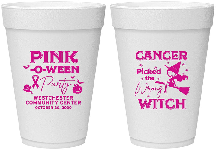 Personalized Awareness 16 oz Foam Cups - Wrong Witch | 230010