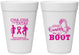 Personalized Awareness 16 oz Foam Cups - Give Cancer A Boot | 230011