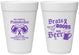 Personalized Awareness 16 oz Foam Cups - Brats Boobs Beer | 230012