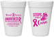 Personalized Awareness 16 oz Foam Cups - Steps For A Cure | 230014
