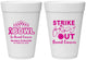 Personalized Awareness 16 oz Foam Cups - Bowling Strike Out | 230015
