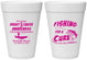 Personalized Awareness 16 oz Foam Cups - Fishing For A Cure | 230018