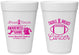 Personalized Awareness 16 oz Foam Cups - Football Tackle | 230019