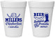 Personalized Oktoberfest 16 oz Foam Cups - Bratwurst Pretzels | 240007