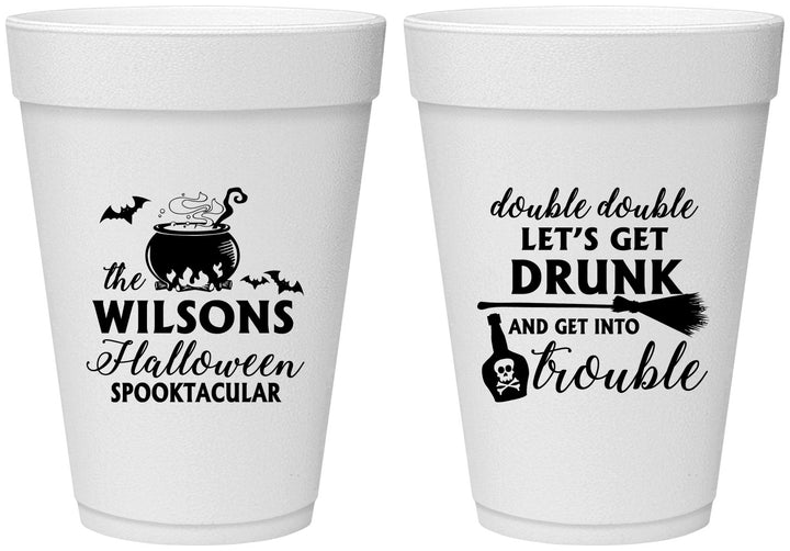 Personalized Halloween 16 oz Foam Cups - Witch | 250011