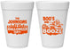 Personalized Halloween 16 oz Foam Cups - Boos And Booze | 250012