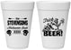 Personalized Halloween 16 oz Foam Cups - Trick Or Beer | 250021