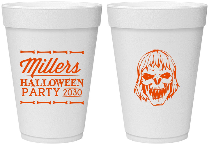 Personalized Halloween 16 oz Foam Cups - Monster Zombie | 250024