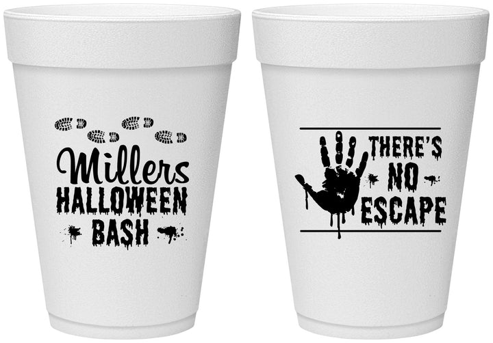 Personalized Halloween 16 oz Foam Cups - Zombie | 250025