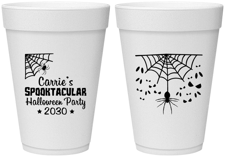 Personalized Halloween 16 oz Foam Cups - Spooktacular | 250049