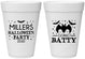 Personalized Halloween 16 oz Foam Cups - Bat | 250081