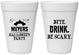 Personalized Halloween 16 oz Foam Cups - Bite Drink Be Scary | 250082