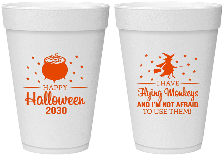 Personalized Halloween 16 oz Foam Cups - Witch | 250084