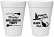 Personalized Halloween 16 oz Foam Cups - Black Cats | 250087