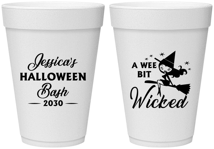 Personalized Halloween 16 oz Foam Cups - Witch | 250091