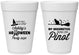 Personalized Halloween 16 oz Foam Cups - Witch Broomstick | 250098
