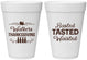 Personalized Thanksgiving 16 oz Foam Cups - Basted Tasted Waisted | 260027