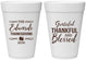Personalized Thanksgiving 16 oz Foam Cups - Grateful Blessed | 260030