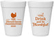 Personalized Thanksgiving 16 oz Foam Cups - Eat Drink Thankful | 260036
