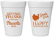 Personalized Thanksgiving 16 oz Foam Cups - Gobble Gobble | 260040