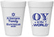 Personalized Hanukkah 16 oz Foam Cups - Oy To The World | 270000