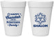 Personalized Hanukkah 16 oz Foam Cups - Shalom | 270015