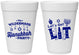 Personalized Hanukkah 16 oz Foam Cups - Lets Get Lit | 270022