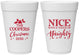Personalized Christmas 16 oz Foam Cups - Naughty Or Nice | 280008