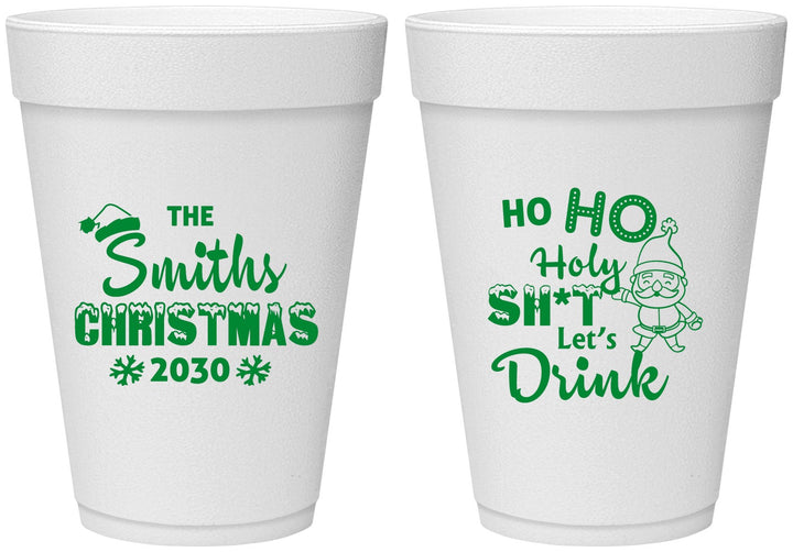 Personalized Christmas 16 oz Foam Cups - Elf | 280009
