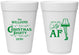 Personalized Christmas 16 oz Foam Cups - Lit Af | 280011