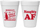 Personalized Christmas 16 oz Foam Cups - Eat Drink Be Ugly | 280024
