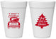 Personalized Christmas 16 oz Foam Cups - Christmas Tree | 280026