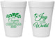 Personalized Christmas 16 oz Foam Cups - Joy To The World | 280035