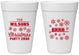 Personalized Christmas 16 oz Foam Cups - Snowflakes | 280042