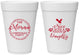 Personalized Christmas 16 oz Foam Cups - Touch Of Naughty | 280048