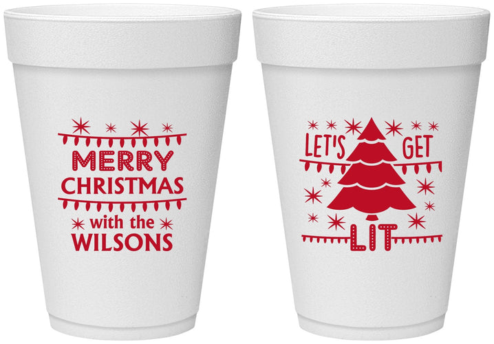 Personalized Christmas 16 oz Foam Cups - Nutcracker | 280052