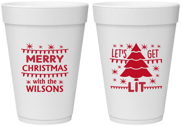 Personalized Christmas 16 oz Foam Cups - Nutcracker | 280052