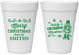 Personalized Christmas 16 oz Foam Cups - Snowflakes | 280053