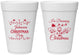 Personalized Christmas 16 oz Foam Cups - Wine | 280068