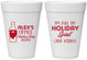 Personalized Christmas 16 oz Foam Cups - Holiday Spirit | 280072