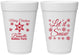Personalized Christmas 16 oz Foam Cups - Let Is Snow | 280088