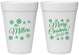 Personalized Christmas 16 oz Foam Cups - Snowflakes | 280089