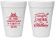 Personalized Christmas 16 oz Foam Cups - Mistletoe | 280092