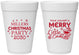 Personalized Christmas 16 oz Foam Cups - Cocktail | 280098